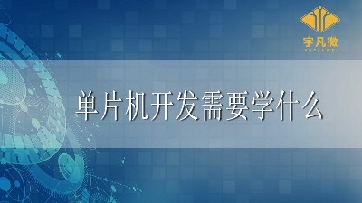 單片機(jī)開(kāi)發(fā)需要學(xué)什么